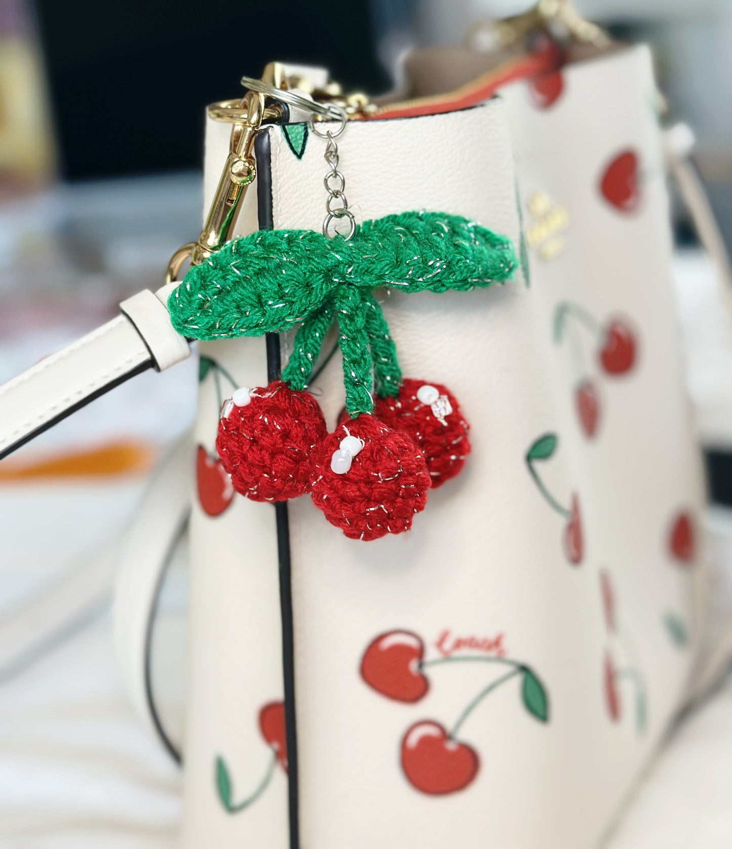 Cherry Keychain/Bag Charm