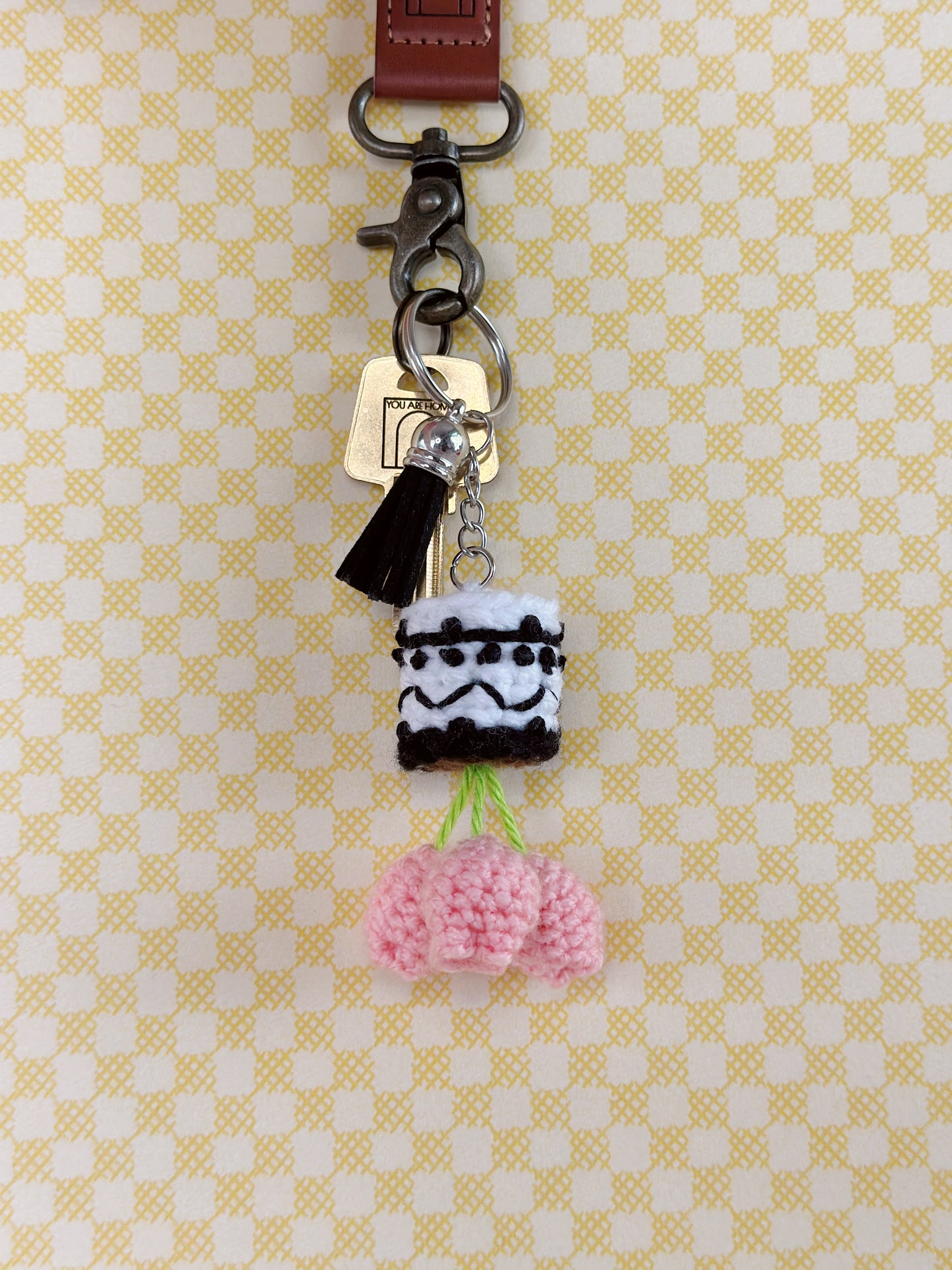 Upside Down Flowerpot Keychain/Charm