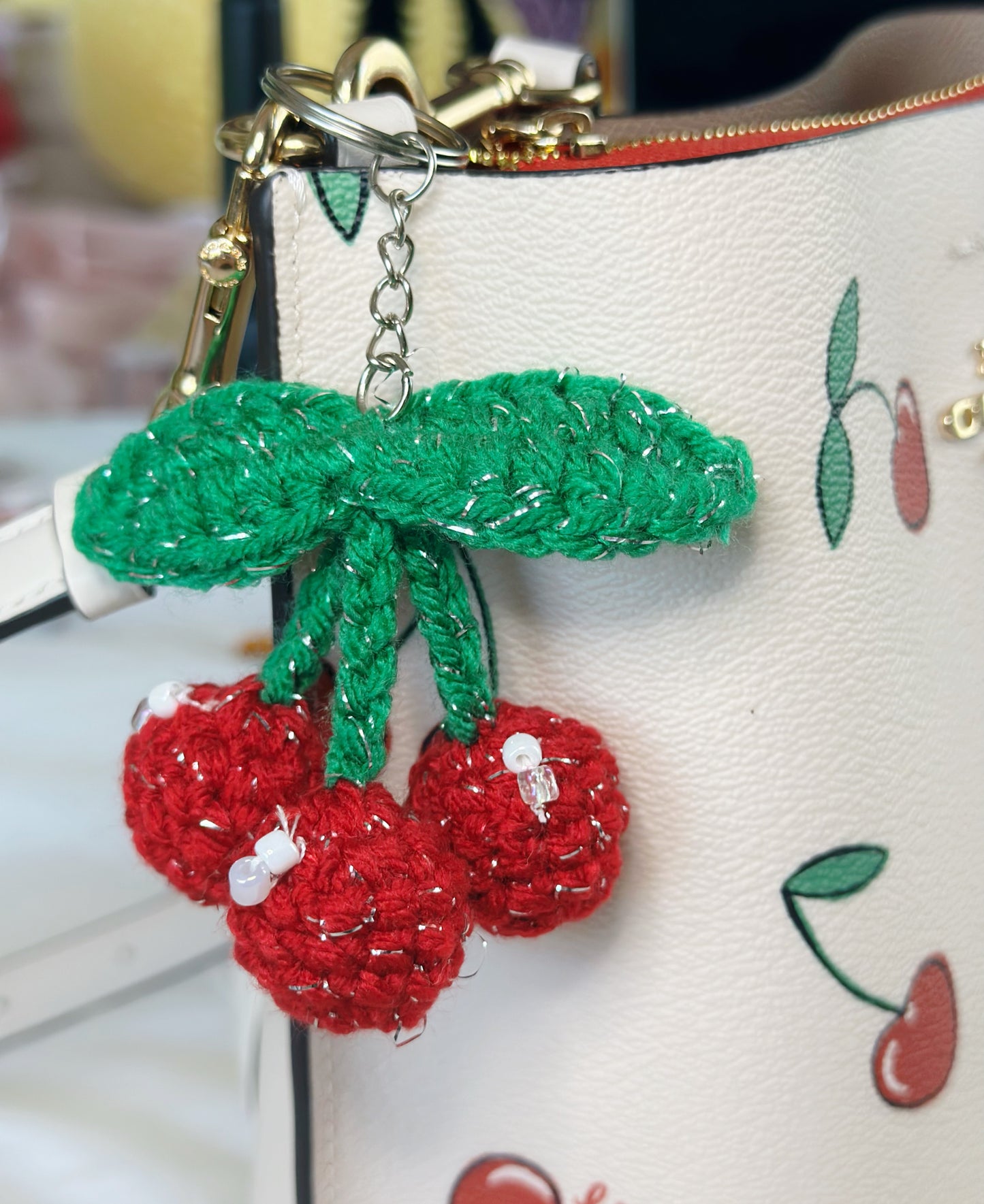 Cherry Keychain/Bag Charm