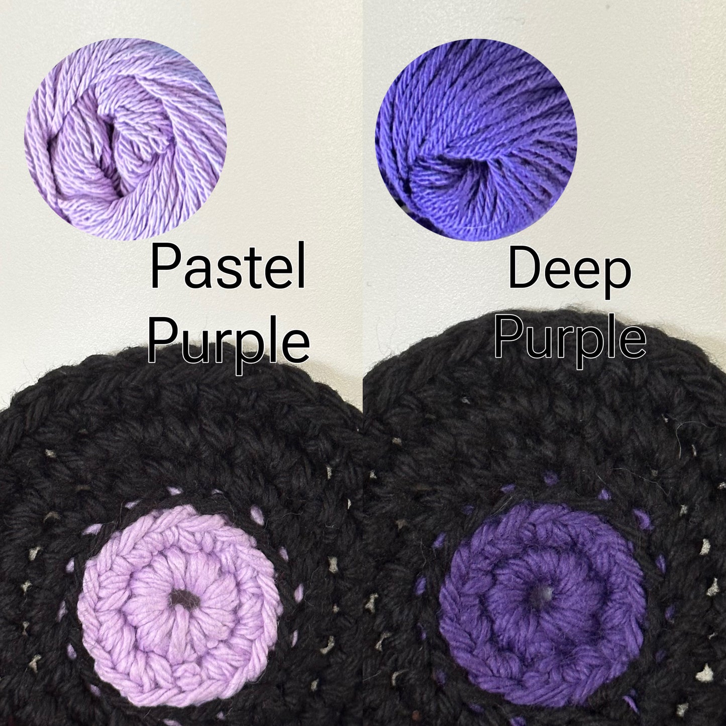 Crochet Vinyl Coasters