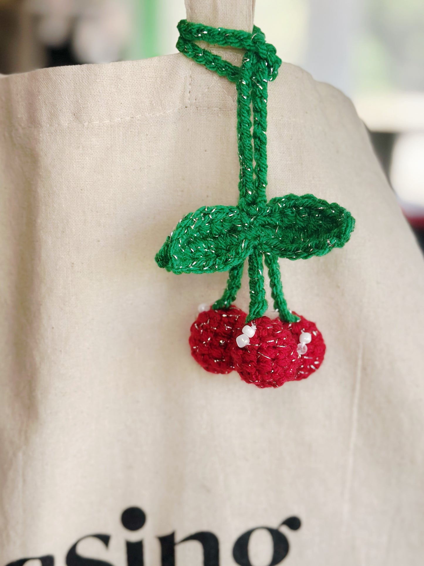Cherry Keychain/Bag Charm