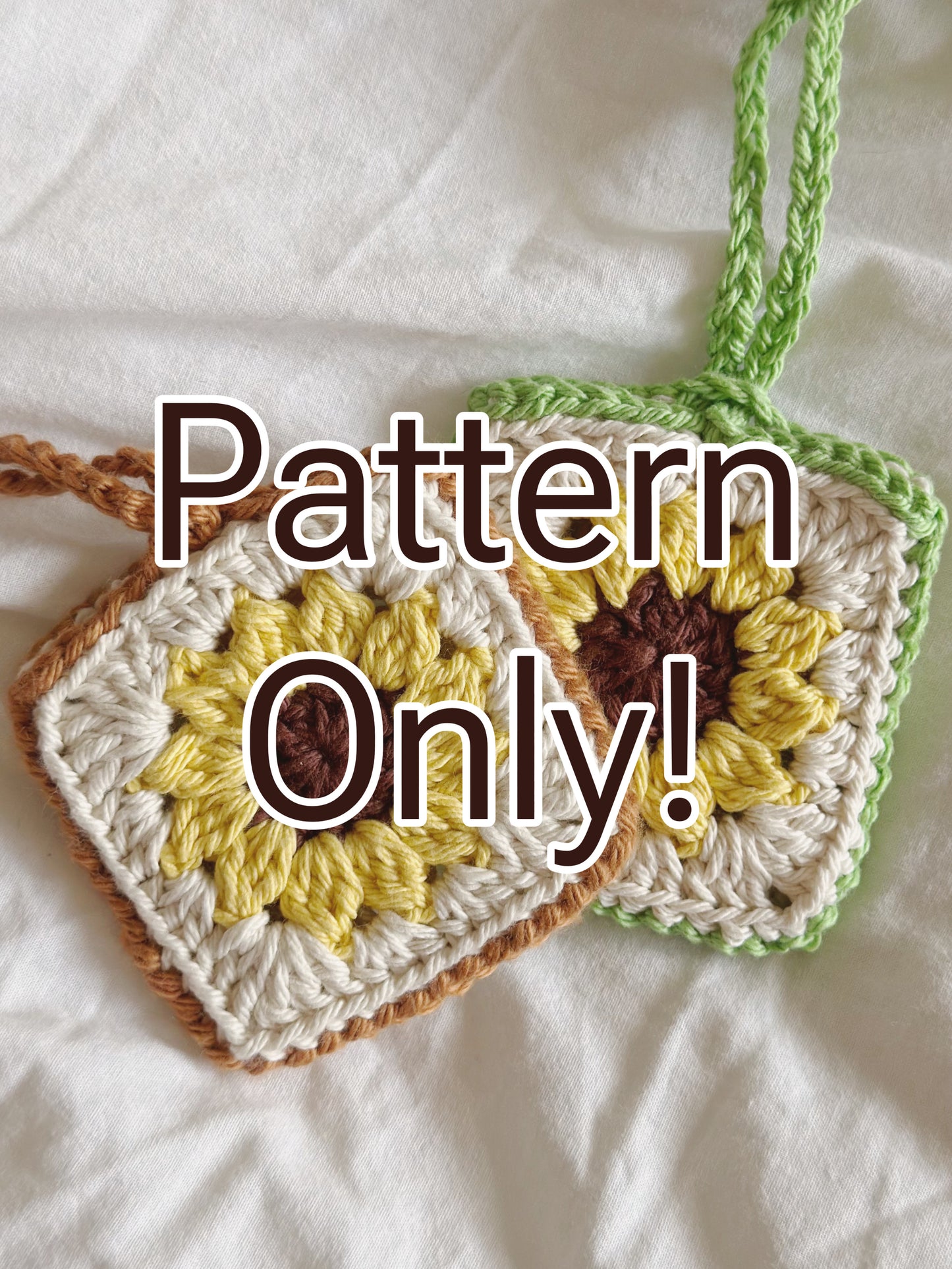 Crochet Sunflower Pouch Pattern