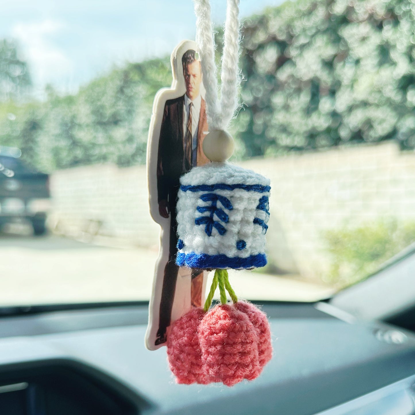 Upside Down Flowerpot Keychain/Charm