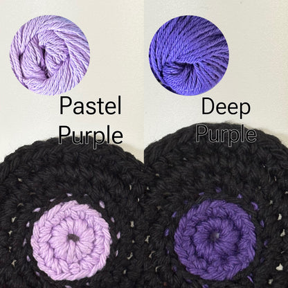 Crochet Vinyl Coasters