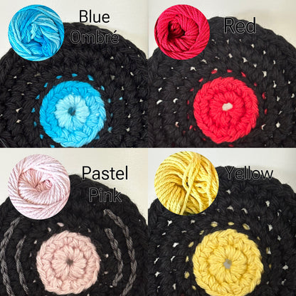 Crochet Vinyl Coasters